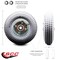 Service Caster SCC-8" x 2.5" Gray Pneumatic Wheel Only w/3.1875" Centered Hub and Ball Bearings SCC-FPB280-4C-GRAY-BRGKIT - alternate 6
